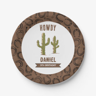 Wild West Western Birthday Pappteller