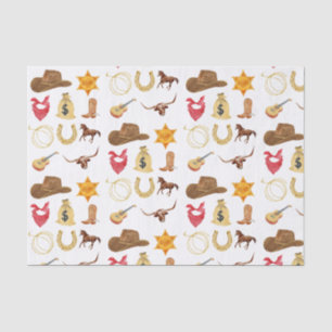 Wild West Western Country Rodeo jedes Alter Geburt Seidenpapier