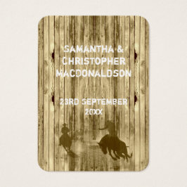 Wild West Western Gastgeschenk Hochzeit danke