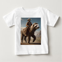 "Wild West Wonders: Cowboy Riding a Sloth Horse"