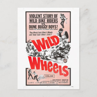 WILD WHEELS POSTCARD POSTKARTE