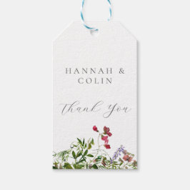 Wild Whimsical Blooms & Greenery Geschenkanhänger