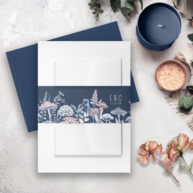 Wild & Whimsical Border Wedding ID110 Einladungsbanderole (Von Creator hochgeladen)