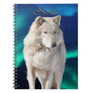 Wild White Wolf Carnet de soutien à la faune