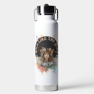 Wild wie der Wind, stark wie der Fluss   Custom Trinkflasche