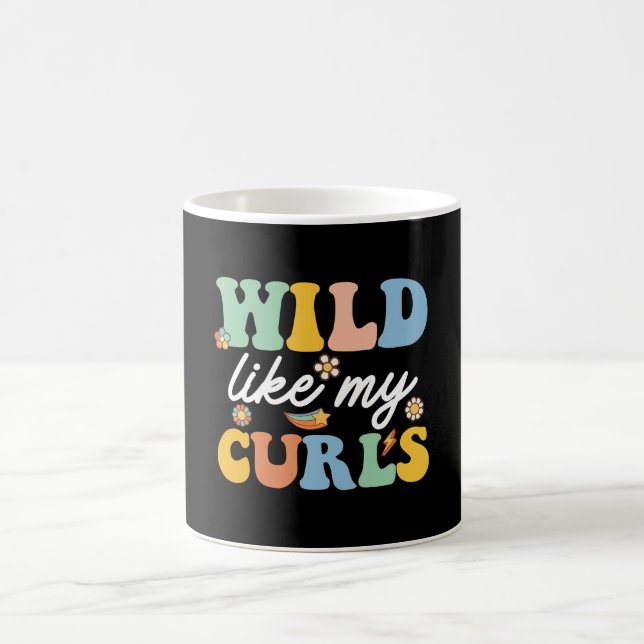 Wild wie meine Curls Nackthaare Kaffeetasse (Mittel)