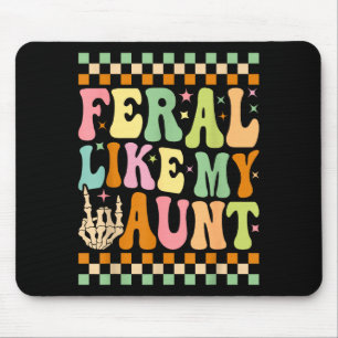 Wild wie meine Tante Lustig Süß Familie Neffe Nich Mousepad
