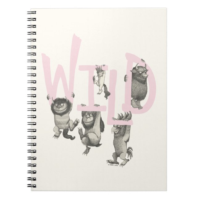 WILD | Wild Things and Max - Pink Notizblock (Vorderseite)