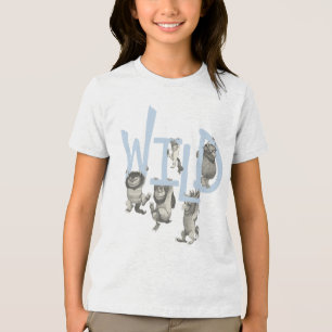 WILD   Wilde Dinge und Max - Blau Tri-Blend Shirt
