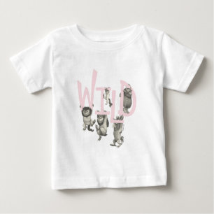 WILD   Wilde Dinge und Max - Pink Baby T-shirt