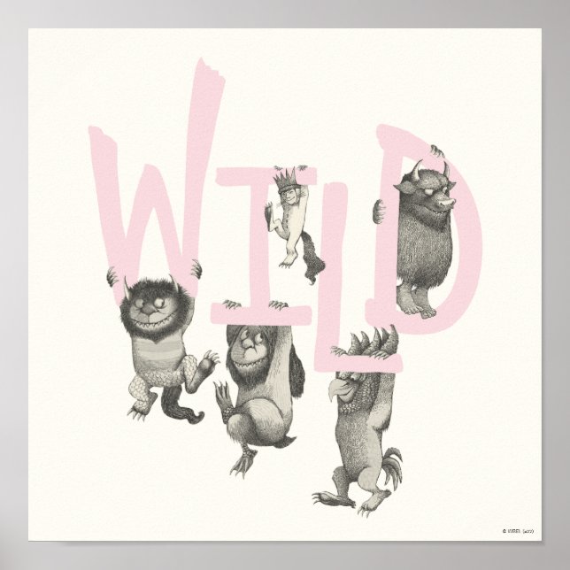 WILD | Wilde Dinge und Max - Pink Poster (Vorne)