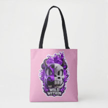 💀💜 Wild Within – Lila Totentasche 🔥👜