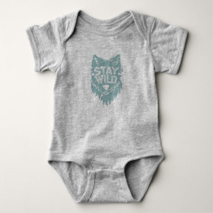 Wild Wolf Baby Strampler