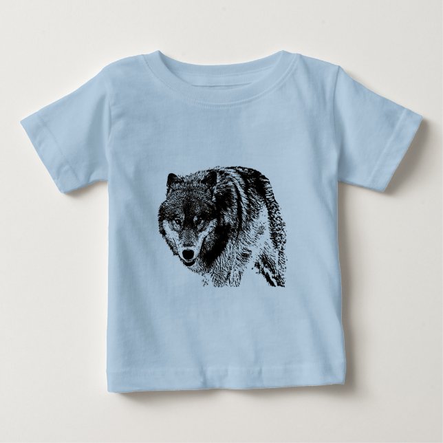 Wild Wolf Baby T-shirt (Vorderseite)