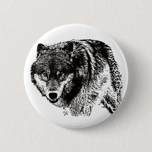 Wild Wolf Button