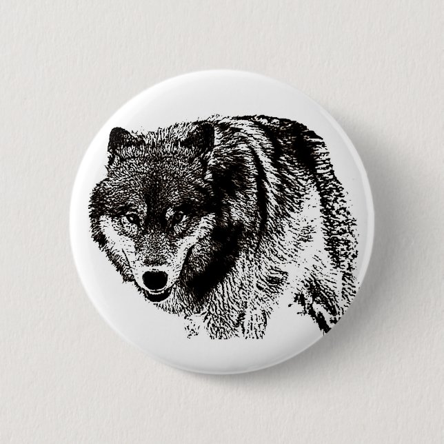 Wild Wolf Button (Vorderseite)