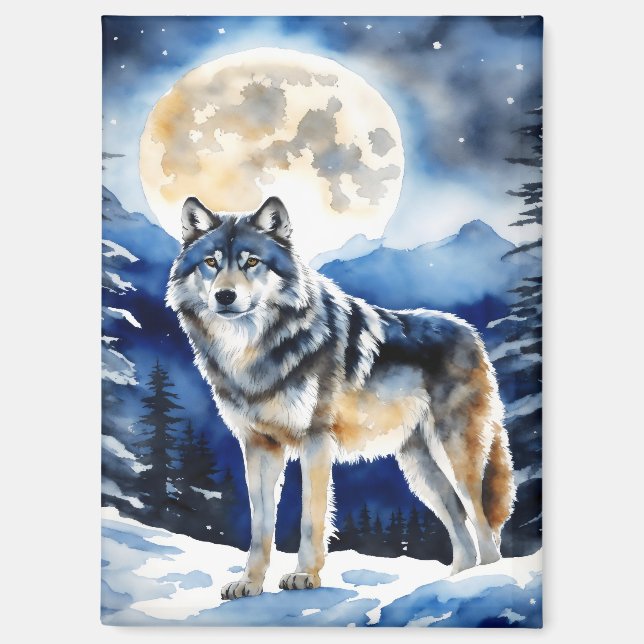 Wild Wolf Magnet (Vorderseite)