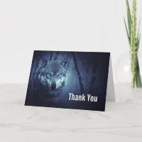 Wild Wolf mit schönen blauen Augen Vielen Dank
