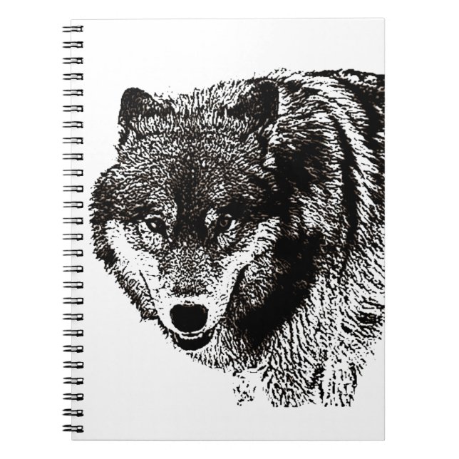 Wild Wolf Notizblock (Vorderseite)
