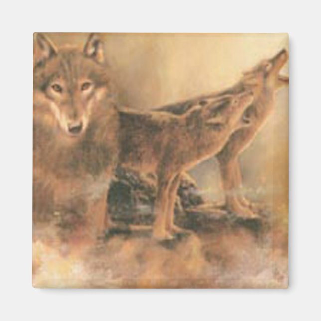 Wild Wolves Magnet (Vorne)
