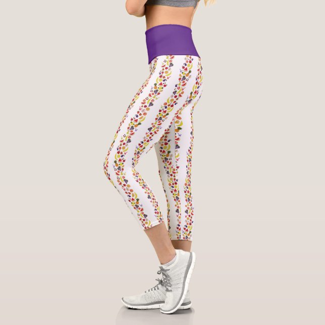 Wild Wonka Leckbares Tapetenmuster Capri Leggings (Links)