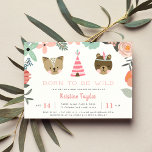 Wild Woodland Kinderdusche Einladung<br><div class="desc">Auf dem Weg zu Ihrem wilden Baby-Duschbad finden Sie eine blühende Boho-Grenze,  ein Paar süße Waldtiere und eine rosa Teepee-Abbildung. "Geboren,  wild zu sein" erscheint in pfirsichfarbenen Schriftzeichen,  darunter die Details der Babydusche. Die Karten werden zu einem rosafarbenen Rosa umkehren.</div>