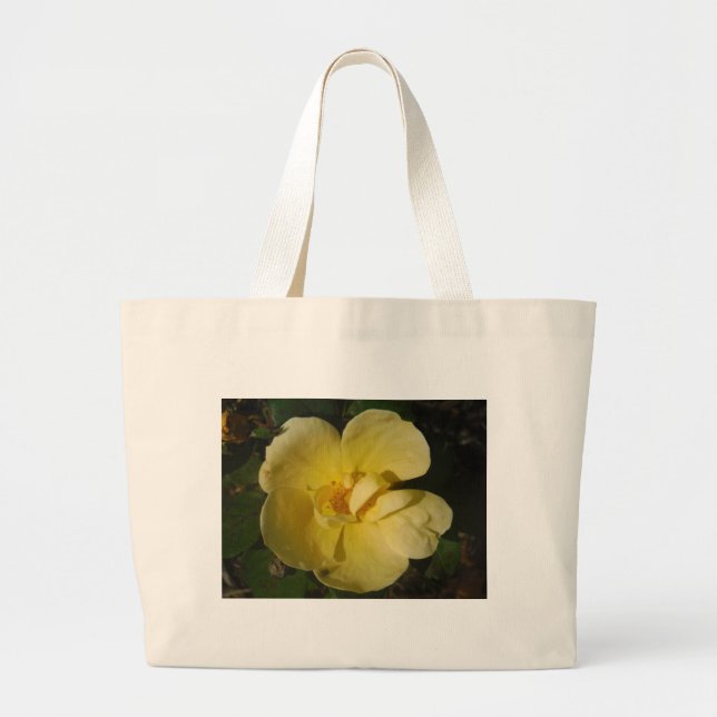 Wild Yellow Rose Jumbo Stoffbeutel (Vorne)