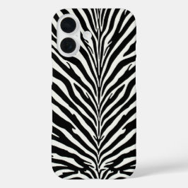 Wild Zebra Pattern iPhone 16 Hülle