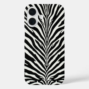 Wild Zebra Pattern iPhone 16 Hülle
