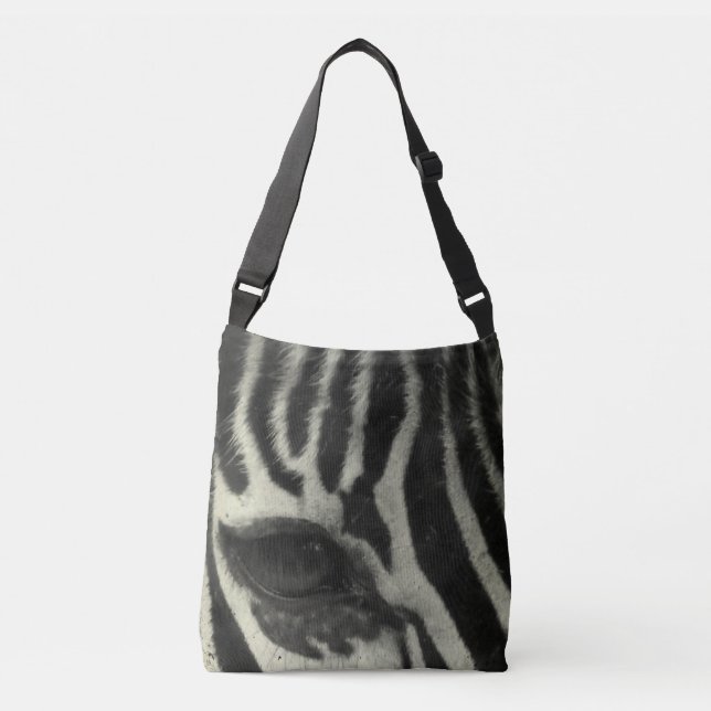 Wild Zebra Tragetaschen Mit Langen Trägern (Vorderseite)