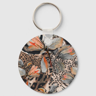 Wildafrikanisches Hautmuster Schlüsselanhänger