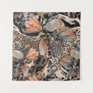 Wildafrikanisches Hautmuster Wandteppich