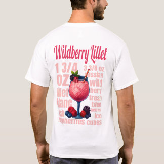 Wildberry Lillet T-shirt - Elegant Fruit Cocktail