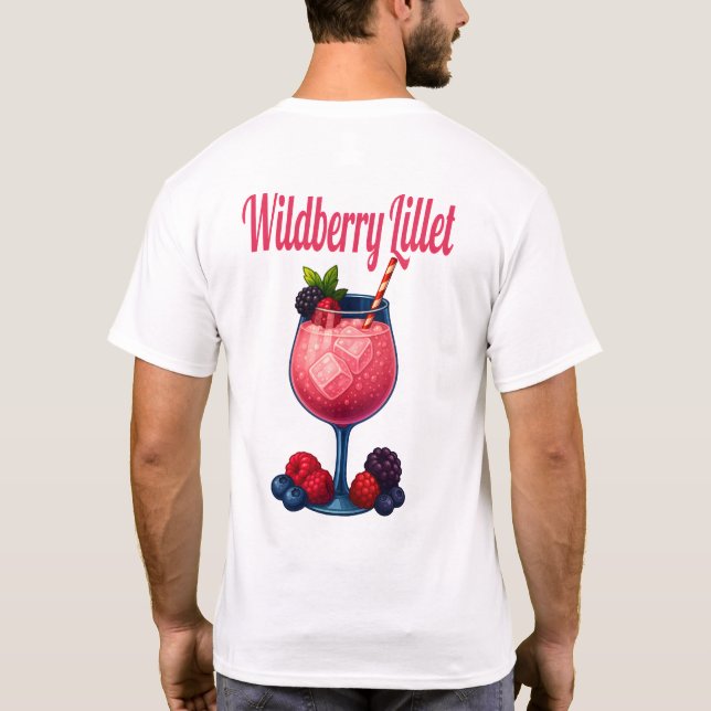Wildberry Lillet T-Shirt – Elegant Fruit Cocktail (Rückseite)