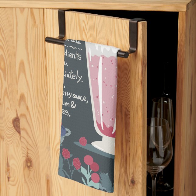 Wildberry Smoothie Kitchtuch Geschirrtuch (Drittel gefaltet)