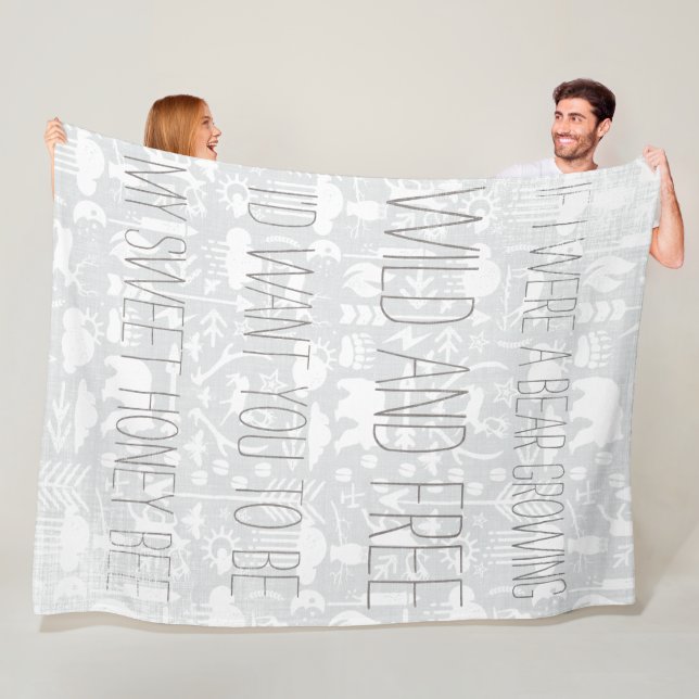 Wildbienengewächse Fleecedecke (Beispiel)