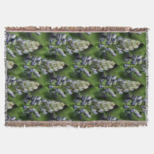 Wildblauer Lupine Blume Naturmuster Decke