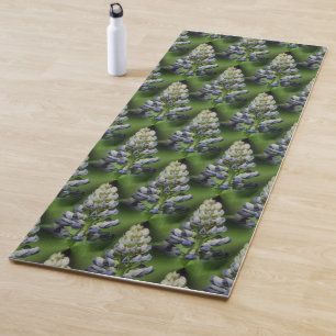 Wildblauer Lupine Blume Naturmuster Yogamatte