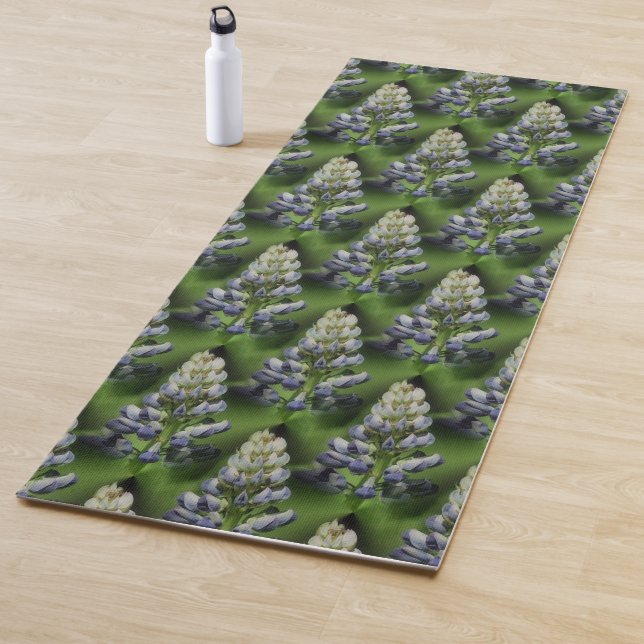 Wildblauer Lupine Blume Naturmuster Yogamatte (Beispiel)