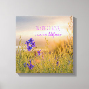Wildblume 12 Zoll x 12 Zoll, 1,5 Zoll, Single Leinwanddruck
