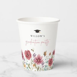 Wildblume Abschluss Paper Cup Floral Boho Pappbecher