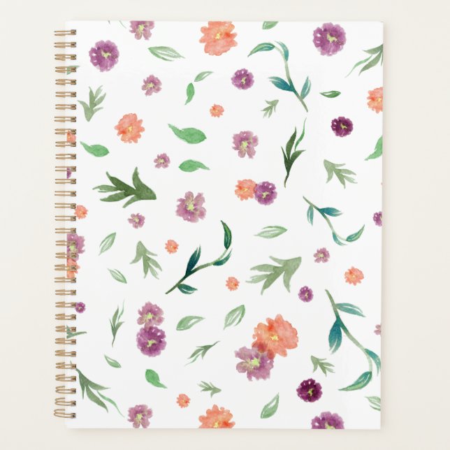 Wildblume Aquarellblume Planer (Vorderseite)