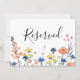 Wildblume Aquarellblumen Zeichen vorbehalten Einladung
