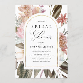 Wildblume Arch Brautparty Einladung