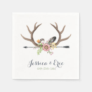 Wildblume Arrow and Antlers Serviette