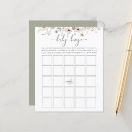 Wildblume Baby Bingo Spiel