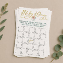 Wildblume Baby Bingo Spiel