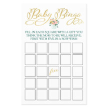 Wildblume Baby Bingo Spiel