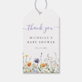 Wildblume Baby Dusche Gefallen Geschenkanhänger