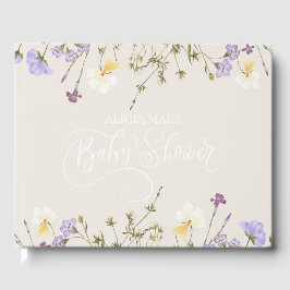 Wildblume Baby Dusche Personalisiert Gästebuch